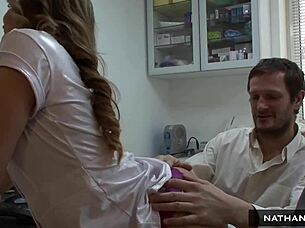 Big Phat Cock Stretches Aleska Diamond's Tight Pussy Bareback Rough Doggystyle Tease!