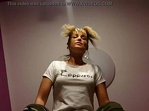 get on knees jerk off under me eat your sperm now