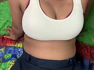 exotic indian girlfriend squirts wildly during intense fingering fuck