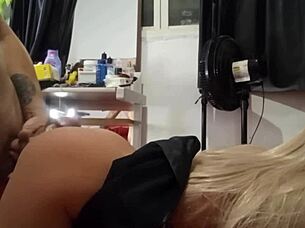 stepdaughter caught masturbating gets punished with outdoor sex toy anal