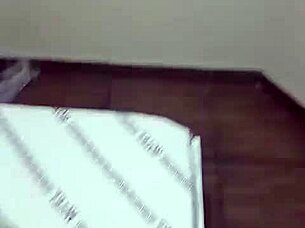 beautiful redhead lover spreads wide in hotel room