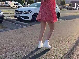 wanna see hot woman flashing touching wet pussy on public bus?