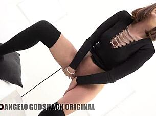 ria sunn's first triple vaginal gangbang cum swallow