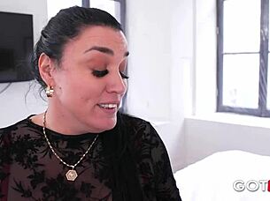 Huge Tits Milf Chokes On Monster Cock In Rough Fuck