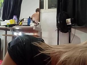 stepdaughter caught masturbating gets punished with outdoor sex toy anal