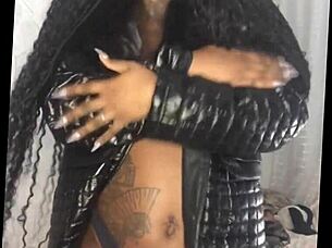 French Ebony Beauty Humiliates with Femdom Jerk Off!