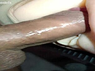 candy's tight asshole gaping creampie anal quickie dripping cum on desk homemade
