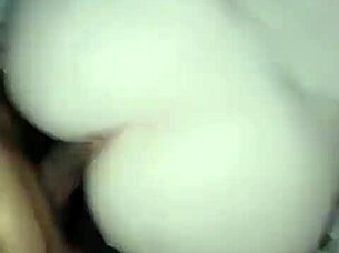 beautiful redhead lover spreads wide in hotel room