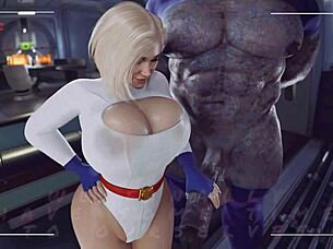 Power Girl, can you handle Darkseid's monster cock creampie?