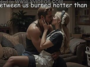 mature boss man seduces his young blonde maid in forbidden erotic affair