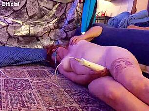 Redhead hotwife steffi dances her big pussy lips teasingly