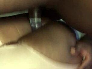 Shaved Maid Fucks Landlord's Big Black Cock for Rent