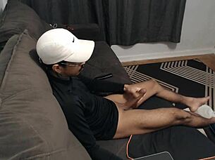 Spy Cam Exposes Monster Big Cock Throbbing Wildly!