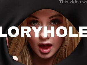 college student stuffs panties deep in eager solo play