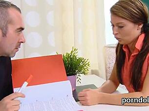 college girl seduced by older teacher for hardcore fuck