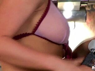 Tight Jeans Rip Off Milf's Nude Ass Striptease