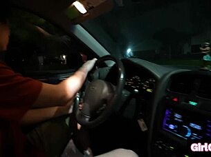 hitchhiking slut, you love this fat cock ride?