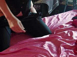 french milf in lace bodysuit heels rimjob deepthroat cumshot 😈