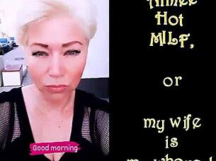 mature slut rams huge dildo deep into juicy pussy amid colorful balloons squirting wildly