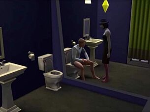 watch carmen take her first anal customers in public toilet! 😈🍑