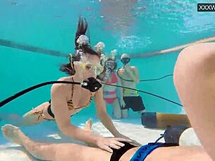 couple films eva sasalka jason underwater pool fucking