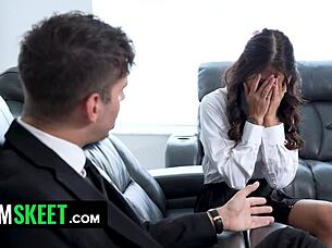 boss creampies perfect office slut, changing her life forever!