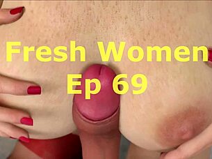 subtle thrills in a teasing game of fresh women locked in 69 position