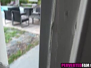 voyeur spies skinny teen pussy getting pounded outdoors