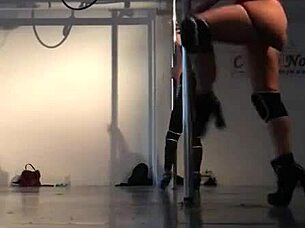 doctor, your sexy striptease on the pole is making this patient so hard!