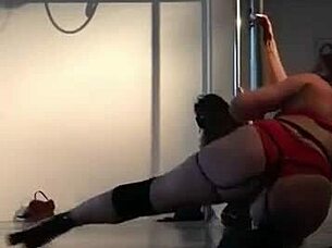 doctor, your sexy striptease on the pole is making this patient so hard!