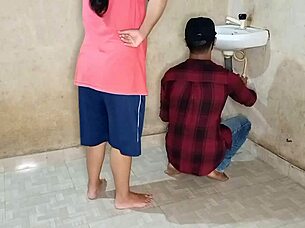 Arab milf plumber doggystyle bathroom ass pounding?