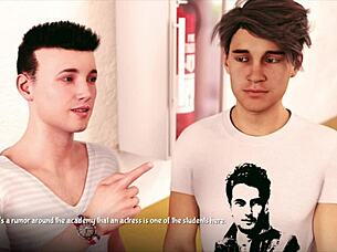 a.o.a. academy 37 game features teen's big juicy ass play