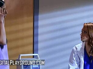 doctor lacy lennon and gianna dior lick pussies in office fun 🩺👅😘