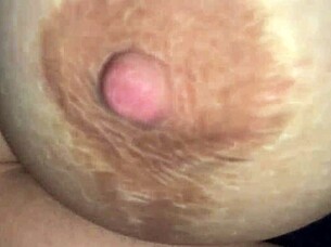 I explode thick ropes of cum all over my lover's milky heaving tits