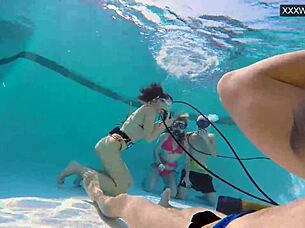 couple films eva sasalka jason underwater pool fucking