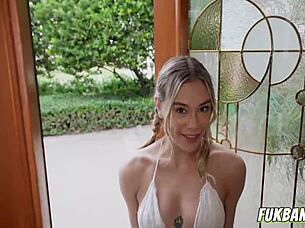 shy teen always craving neighbor cock deepthroat!