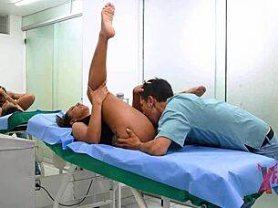 venezolana tetona fucks doctor hard and cums inside hospital quickie