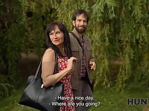 Hunter Fucks Young Tight Pussy Park Pickup Rough POV