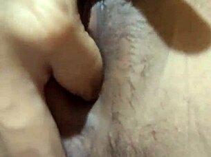 Indonesian beauty fingers swollen huge pussy lips in closeup pov play