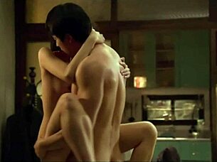 Intense korean asian sex scene with passionate fucking action