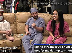 doctor tampa blasts blaire celeste's deepthroat with huge cum load 😈🏥