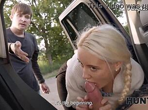 Hunter Fucks Young Tight Pussy Park Pickup Rough POV