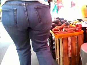 culona milf in tight jeans begs for rough pounding