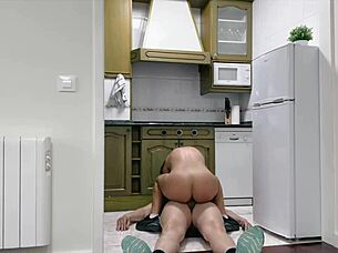 linda del sol quick kitchen sex cumshot facial