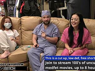 doctor tampa blasts blaire celeste's deepthroat with huge cum load 😈🏥