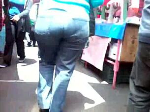 culona milf in tight jeans begs for rough pounding