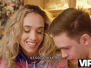 Vip4k kinky couple rims chocolate starfish in erotic game challenge