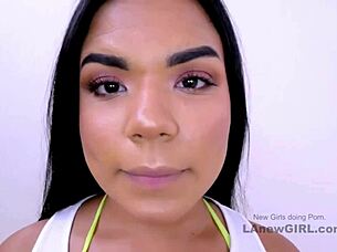 Hot latina pounded hard at modeling audition
