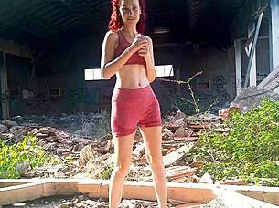 horny ariel ortiz fists pretty pussy deep on abandoned yacht