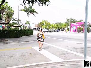 kitty caprice's tight wet pussy public outdoor pickup fuck